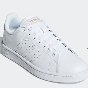 Adidas Cloud White Advantage with Metallic Copper